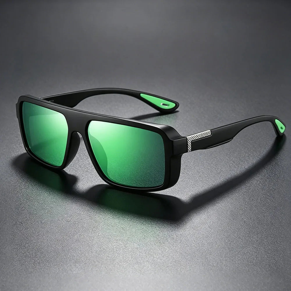 LOR MALE Polarized Sports Sunglasses for Men Women,Fishing Driving Rectangular Goggles UV400 Protection