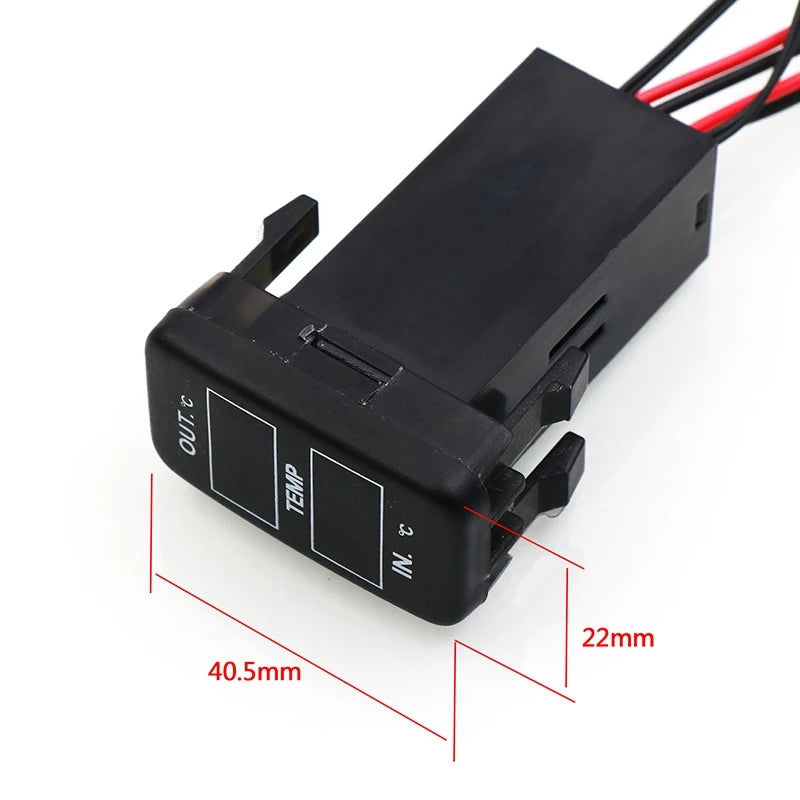 LOR MALE Dual Temperature Display Inside and Outside the Car Dual Temperature Sensor for Toyota Corolla Reiz Prado Prius