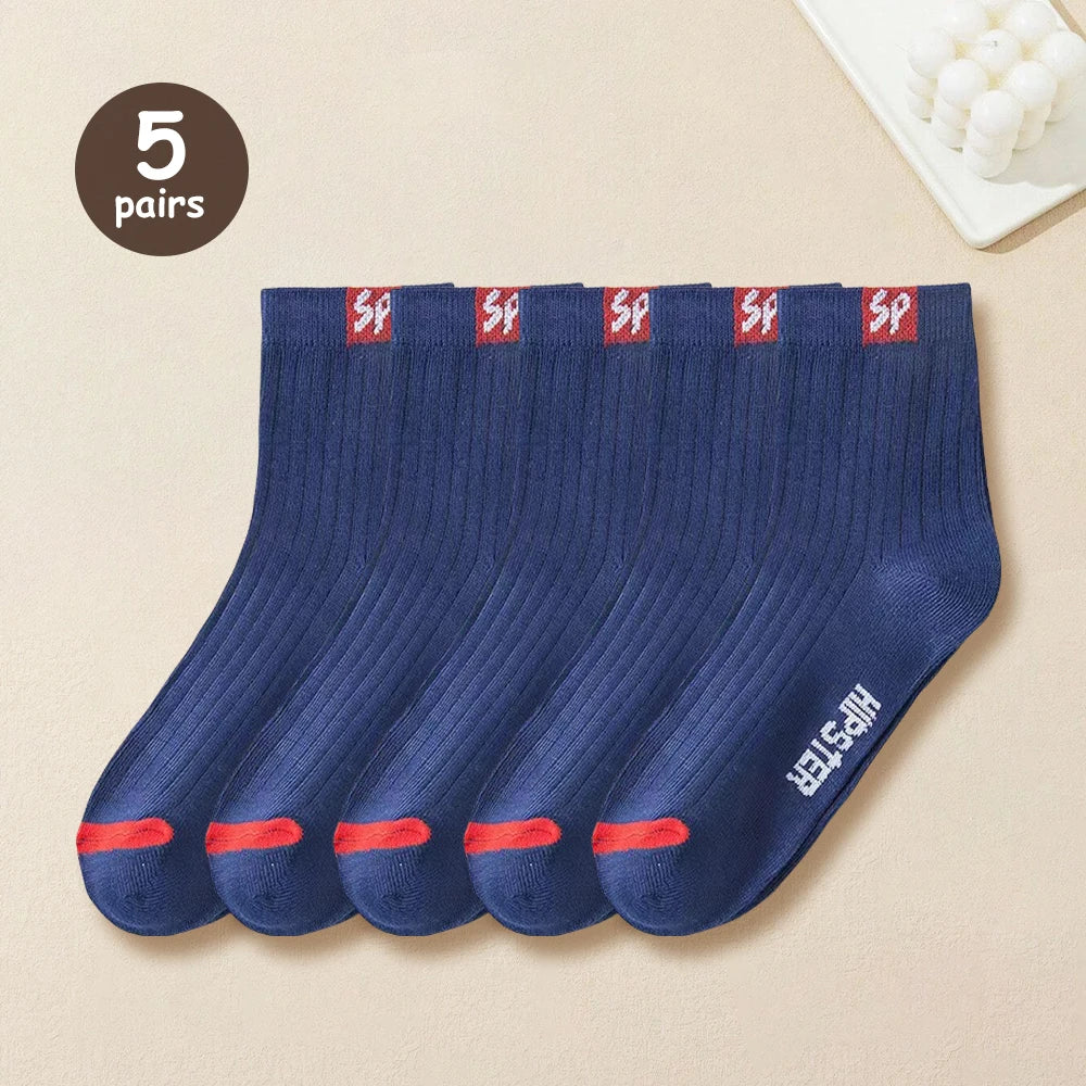 LOR MALE 5/10/15/20 Pairs Men Socks Breathable Cotton Sports Stockings Comfortable Men