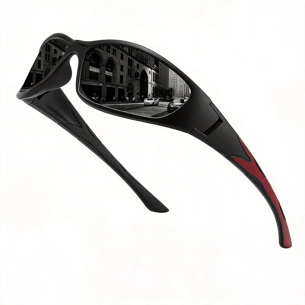 LOR MALE Polarized Sports Sunglasses Men Women Anti-Glare Cycling Glasses Outdoor Fishing Riding Driving Eyewear UV400 Protection Goggles