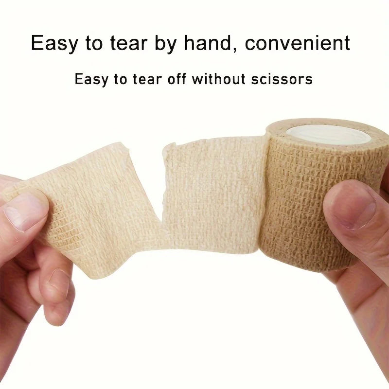 LOR MALE 5 Rolls of Self-Adhesive Toe Protectors——Elastic Fabric, Prevents Friction from High Heels and Shoes, Breathable and Portable, Suitable for Outdoor, Sports, Travel, Office, and Home Use