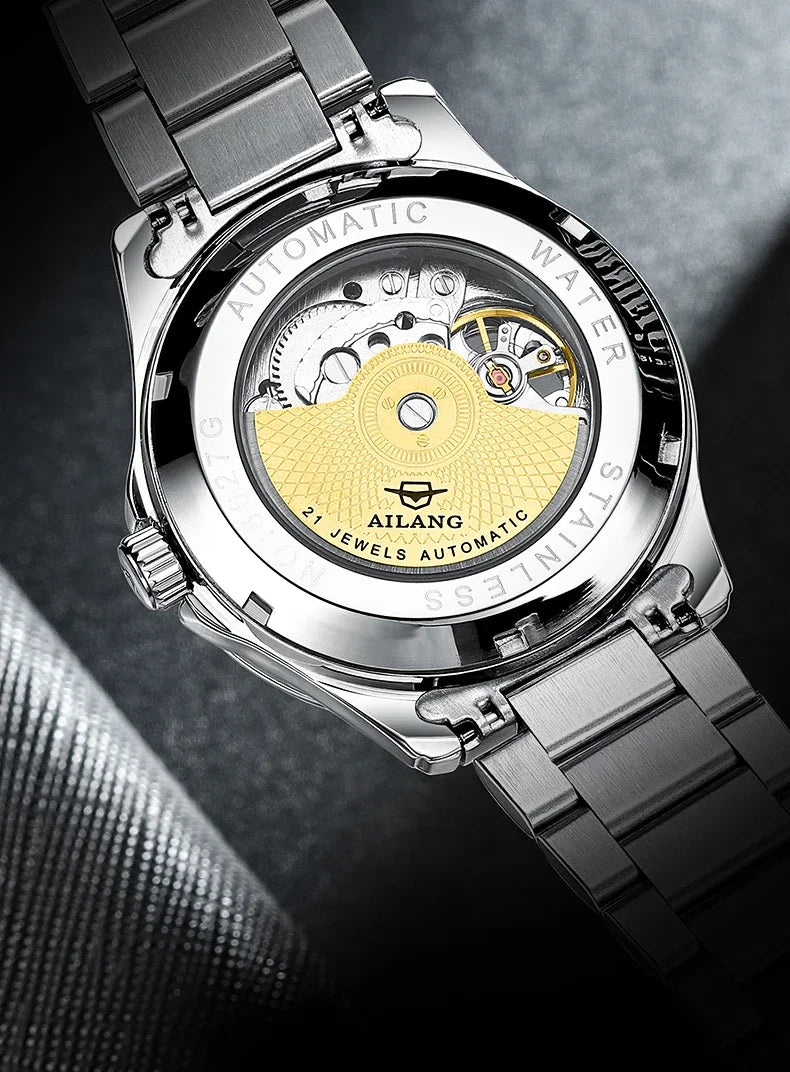 LOR MALE Watches Tourbillon Skeleton Luminous Luxury Mechanical Self Winding Wrist Watc