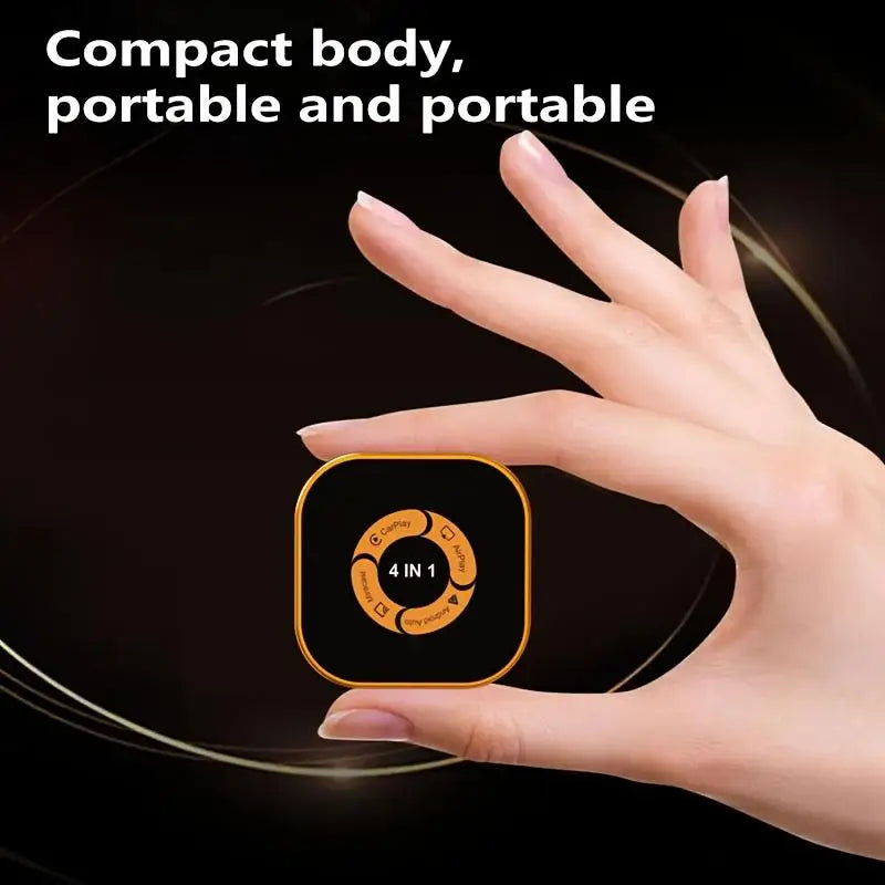 LOR MALE 4in1 Wireless CarPlay Dongle Wireless Android Auto Adapter AI Smart Box Car Intelligent Systems For Car With Wired CarPlay