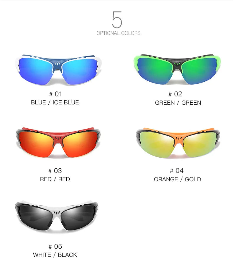 LOR MALE Polarized Sunglasses Men Women Sports Sunglasses Goggles Cycling Glasses Outdoor Sports Motorcycle Running Fishing