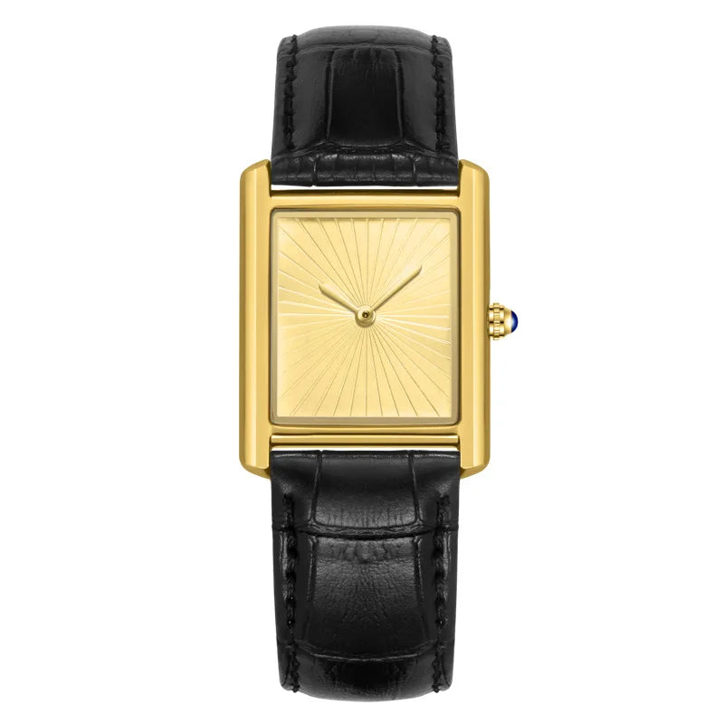 LOR MALE Reloj Top Brand Couple's Watches and Women Leather Strap Waterproof Quartz 3