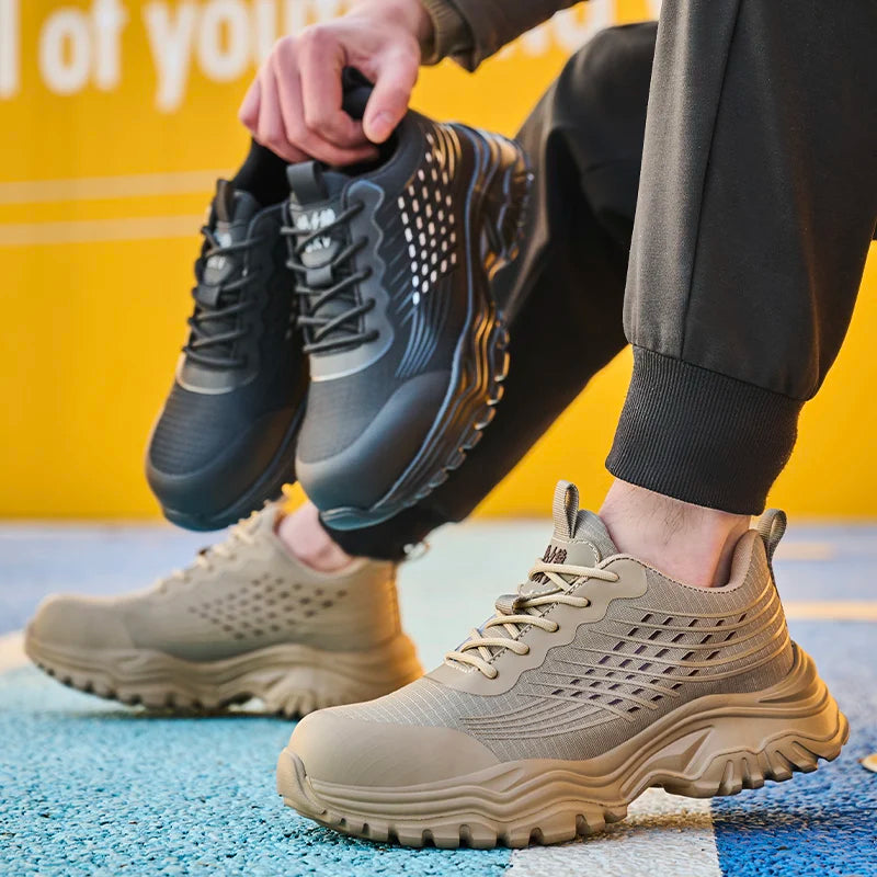 LOR MALE Construction Site Shoes insulated 6kV electrical Shoes Work Boots Safety Shoes Men Anti-smash Anti puncture Indestructible shoes