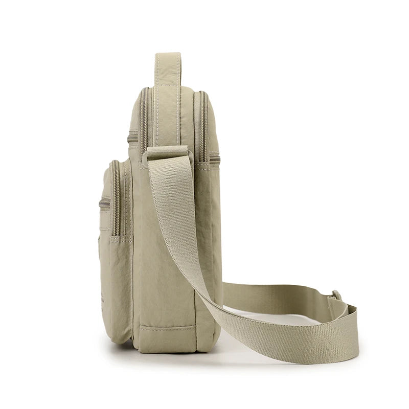 LOR MALE Fashion Casual Men's Bag Handbag High Quality Man Crossbody Bags Travel Bag Stylish Men's Shoulder Bag with Bottle Pocket