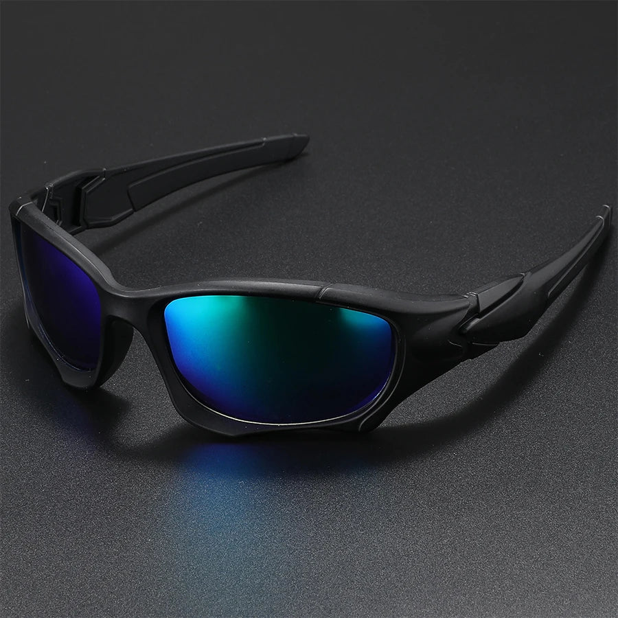 LOR MALE Outdoor Sports Polarized Sunglasses Men Curve Cutting Frame Stress-Resistant Lens Shield Sun Glasses Wome