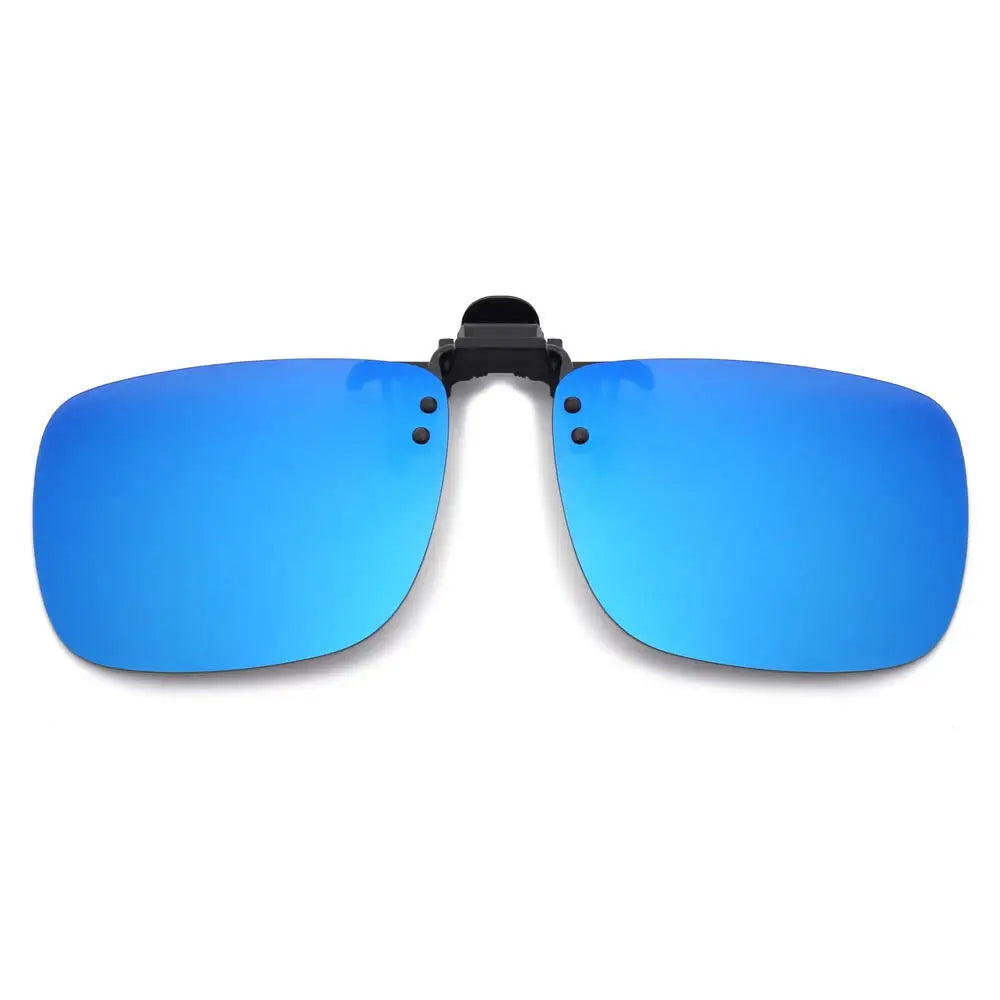 LOR MALE Polarized Sunglasses Men Clip On Yellow Lenses Night Vision Rimless Rectangle Sun Glasses Anti-glare UV400 Goggles 2026 Eyepiece