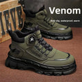 LOR MALE Men's High-Top  Boots Autumn New Style Casual Sports Fashion Shoes Thick Bottom Heightening Anti-Slip Outdoor Workwear