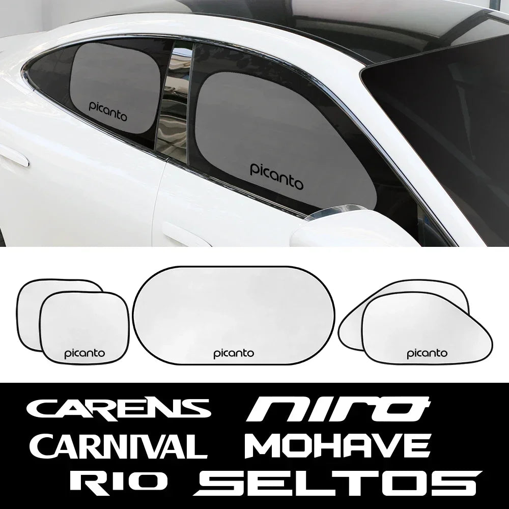 LOR MALE Car Sunshade Side Window Cover Accessories For Kia RIO PICANTO MOHAVE CARNIVAL SELTOS CARENS NIRO CERATO VENGA K5 STONIC