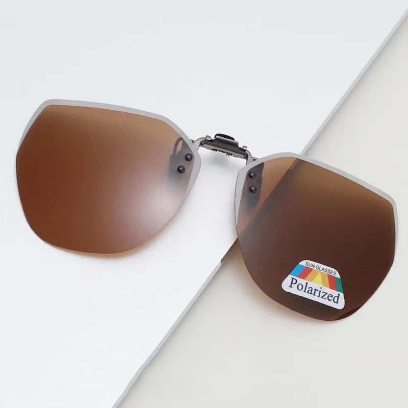 LOR MALE Polarized Clip On Sunglasses Men Women Photochromic Car Driver Goggles Night 2