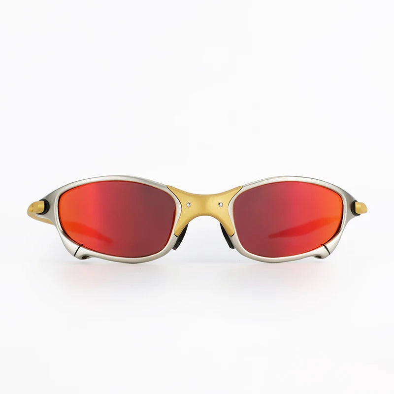LOR MALE Polarized Sunglasses for Men Women, Durable Metal Frame, Impact Resistant PC Lens, UV400 Protection Retro Sport Eyewear