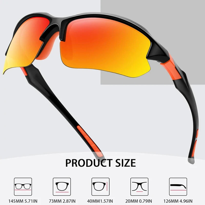 LOR MALE New Polarized Sunglasses For Men Woman Outdoor Lightweight Sports Protection Goggles Fashion Brand Driving Sun Glasses