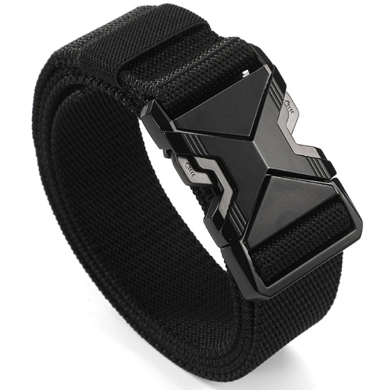 LOR MALE Men's Belt Outdoor Hunting Tactics Belt Multi functional Buckle Nylon Belt High Quality Marine Corps Canvas Belt