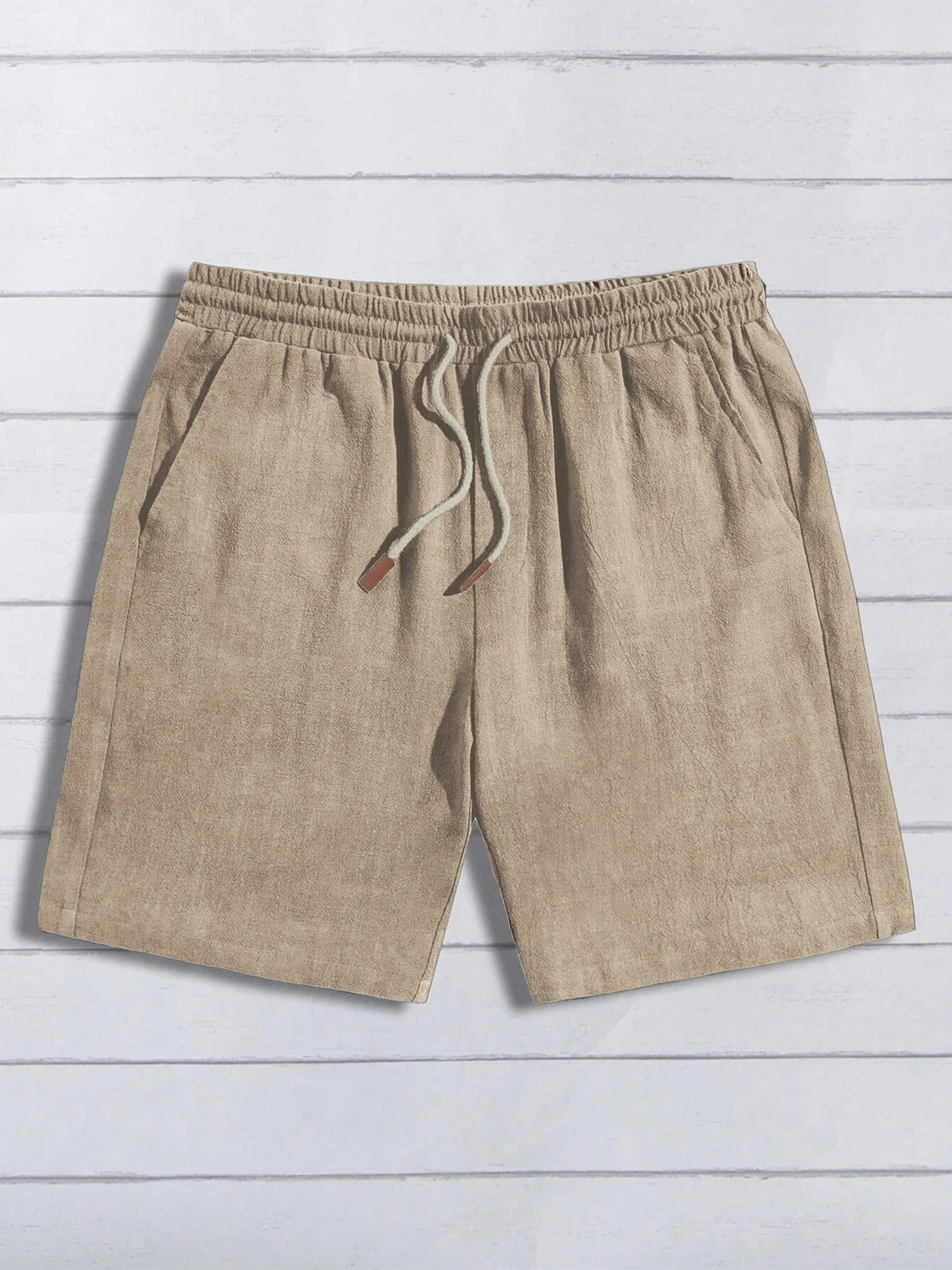 LOR MALE Summer thin linen shorts for men, loose and casual, five-inch pants, cotton and linen, breathable, suitable for beach and sports