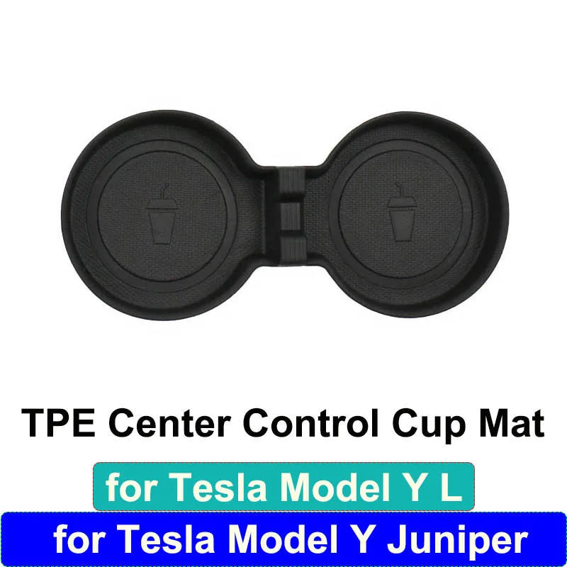 LOR MALE for Tesla Model Y L 2026 Accessories Flocking Center Console Organizer Storage Box YL Juniper Car Cup Mat Armrest Box Organizers
