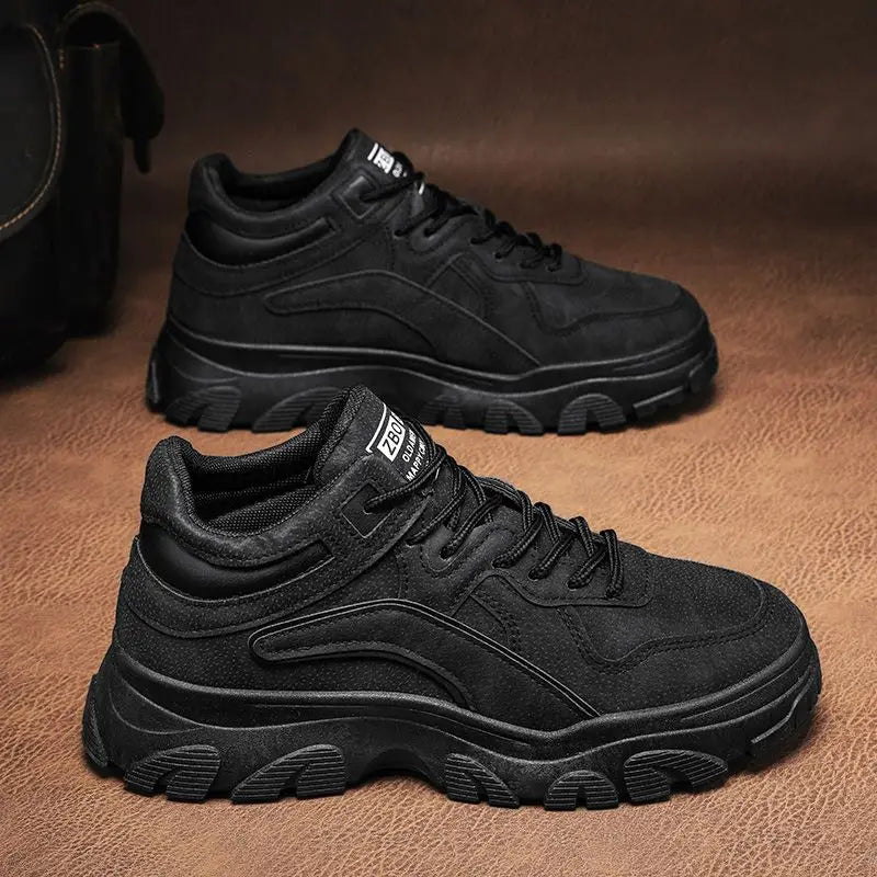 LOR MALE Men's Work Boots 205 New Winter Waterproof Anti-slip Wear-resistant Sports Casual Work Shoes  Trendy Boots