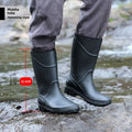 LOR MALE Fashionable Waterproof Shoes for Men Construction Rubber Boots for Adults Rain Boots High and Low Cut Work Protection Rain Boots