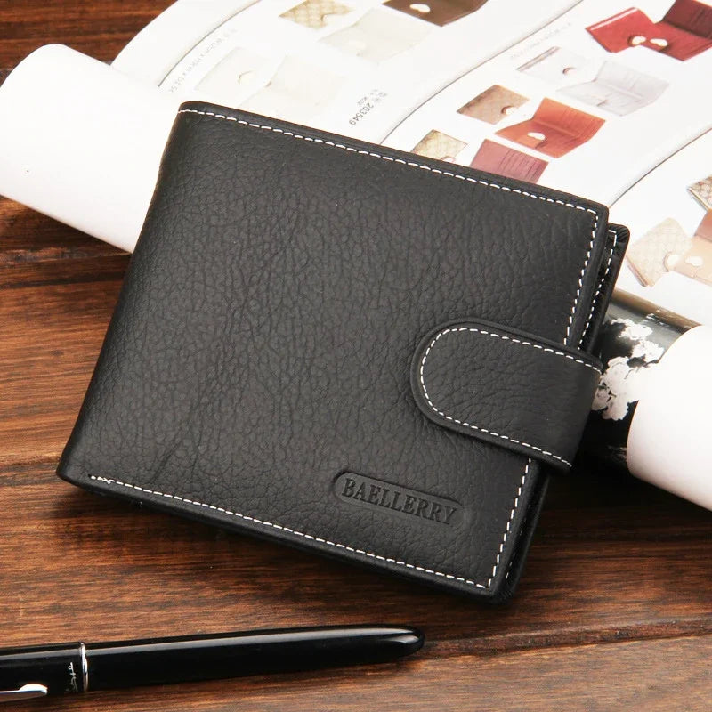 LOR MALE Wallet with coin pocket top quality men wallets multifunction leather purse wallet male purse  brand