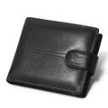 LOR MALE Genuine Leather Wallet, Rfid Anti-Theft Brush, Anti-Magnetic, Short Coin Purse