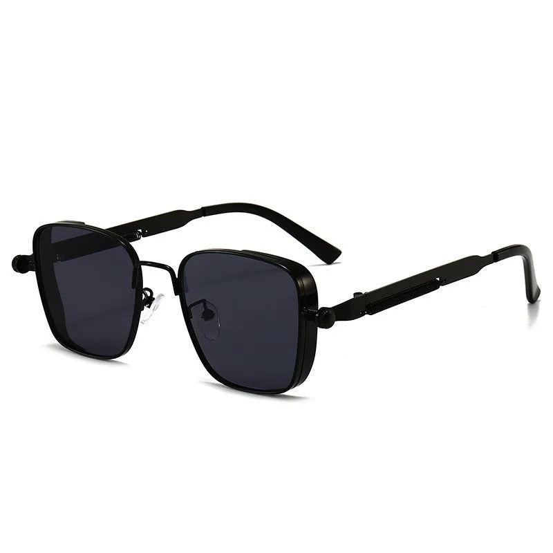 LOR MALE 2025 Polarized Sunglasses Men High End Handsome Driving Special Anti UV High Quality Metal Punk Fashion Trends Sunglasses