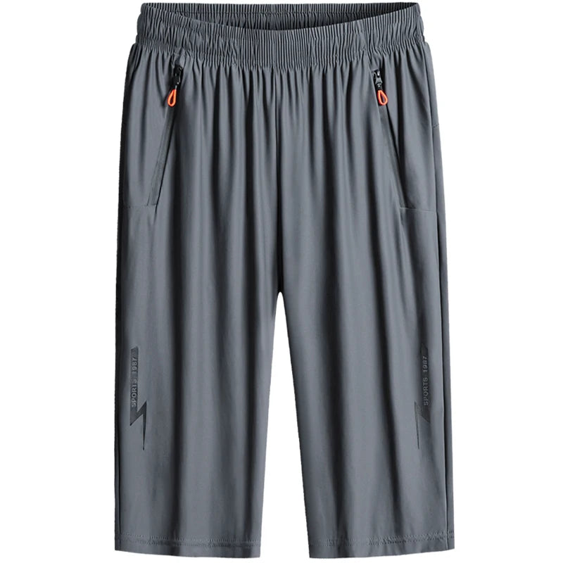 LOR MALE Men's shorts in sizes M-7XL 8XL,summer new men's shorts, sport solid color casual pants, five-point fitness sport pant