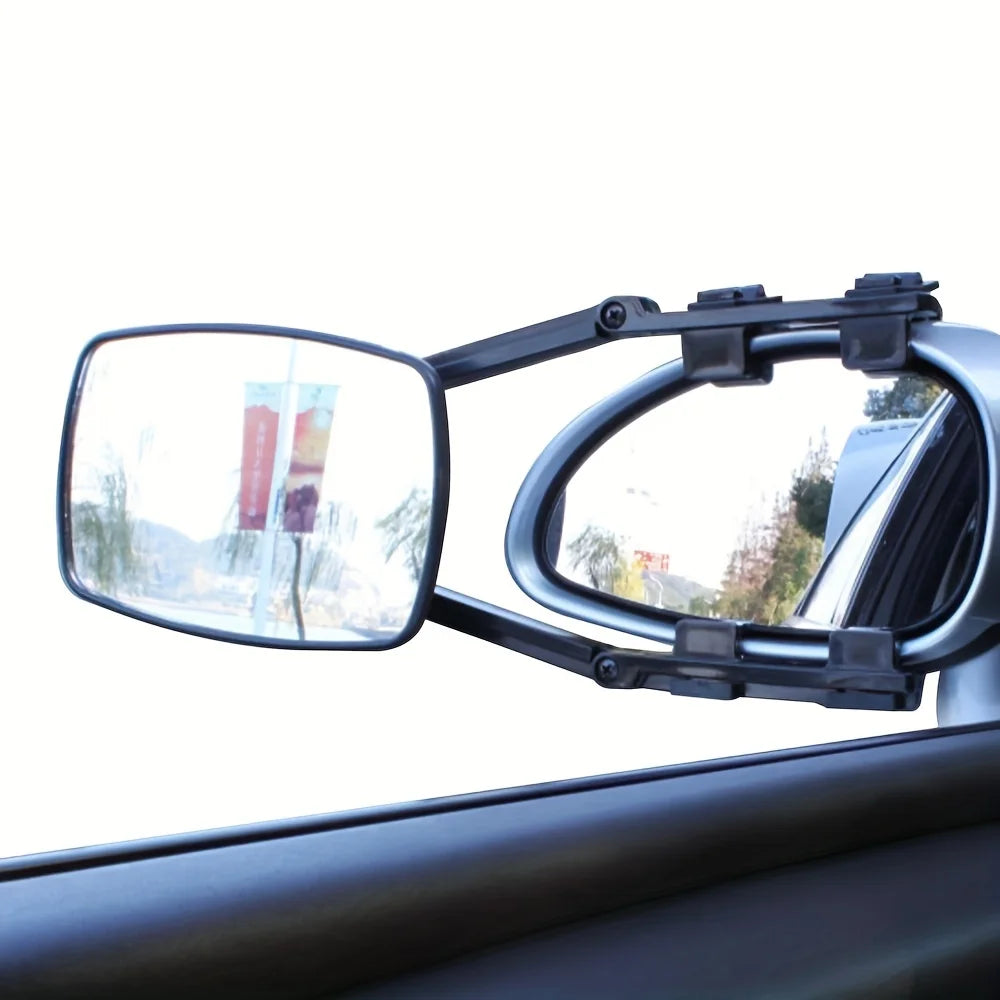 LOR MALE Car Safety Side Mirror Accessories RV Caravan Blind Spot Truck Rear View Adjustable Angle Trailer Towing Clip On