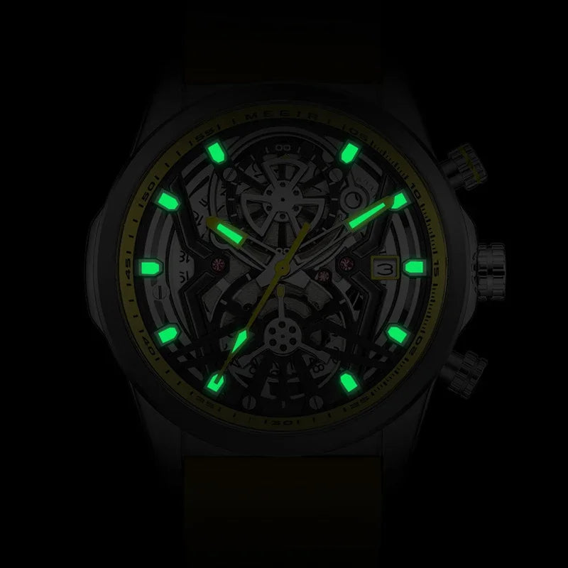 LOR MALE Sport Chronograph Watches Top Luxury Brand MEGIR Quartz Waterproof Man WristWa