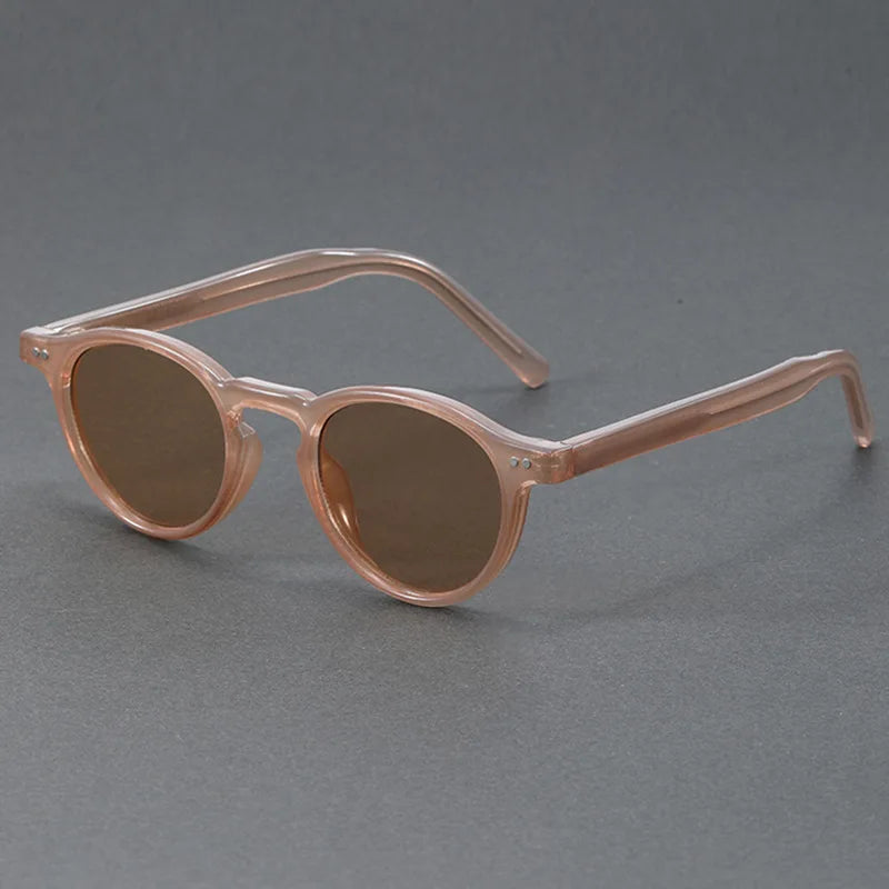 LOR MALE Polarized Sunglasses Men TR90 Frame Acetate Fashion Sun Glasses Women Unisex Trend Decoration European Style Grey Brown