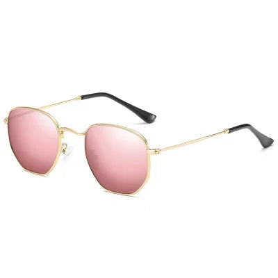 LOR MALE Polarized Hexagon Sunglasses for Men Women Fashion Vintage Driving Sun Glasses UV400 Protection Retro Classic Outdoor Eyewear