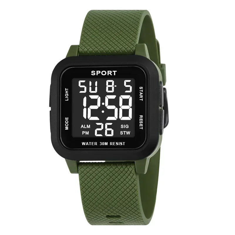 LOR MALE Sports Watches Electronic Watch Digital Retro Style Clock Men Male Reloj 3