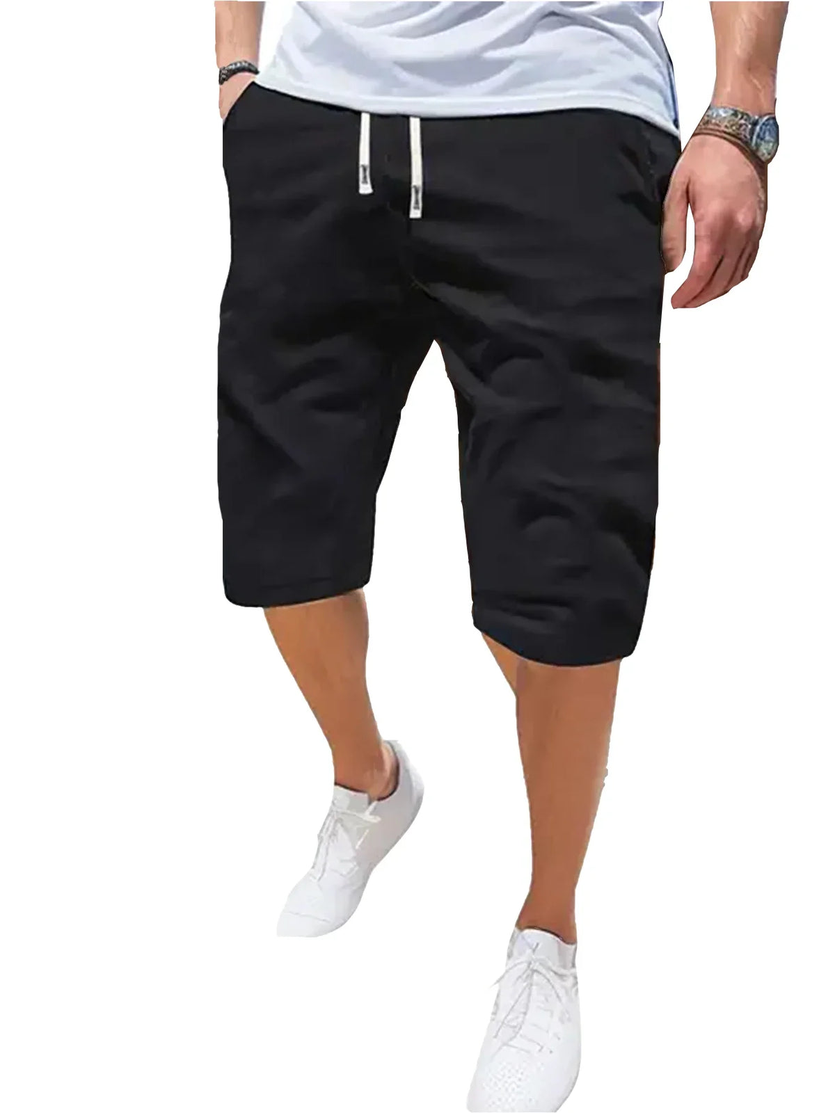 LOR MALE Men's Sports Shorts Breathable Thin Loose Casual Shorts Fashion Beach Comfortable Five Pants Outdoor Running Fitness Short Pants