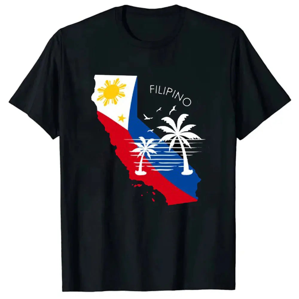 NEW LIMITED Filipino Philippine Flag Premium Great Gift Idea Tee T-Shirt Filipino Philippine Flag Summer Men T Shirt