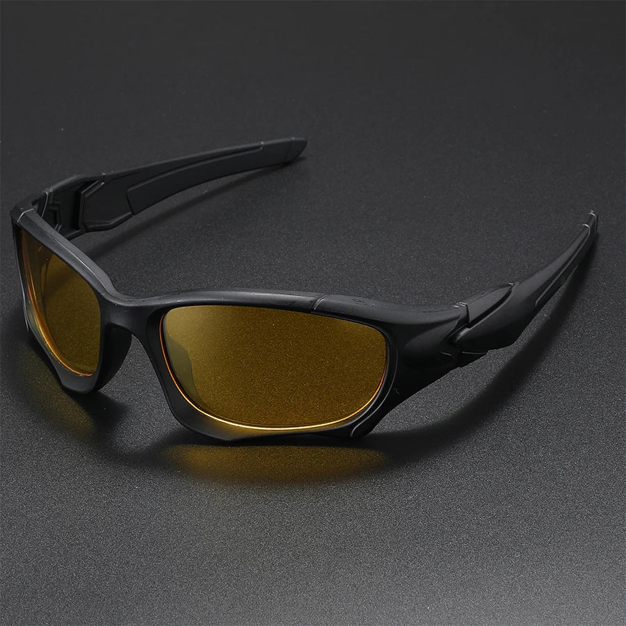 LOR MALE Outdoor Sports Polarized Sunglasses Men Curve Cutting Frame Stress-Resistant Lens Shield Sun Glasses Wome
